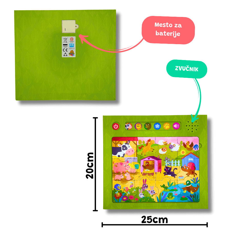 Slagalica Sa Životinjama - Složi Je i Uči Kroz Igru