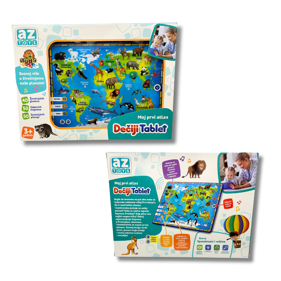 Dečiji Tablet - Nauči o Životinjama sa Naše Planete