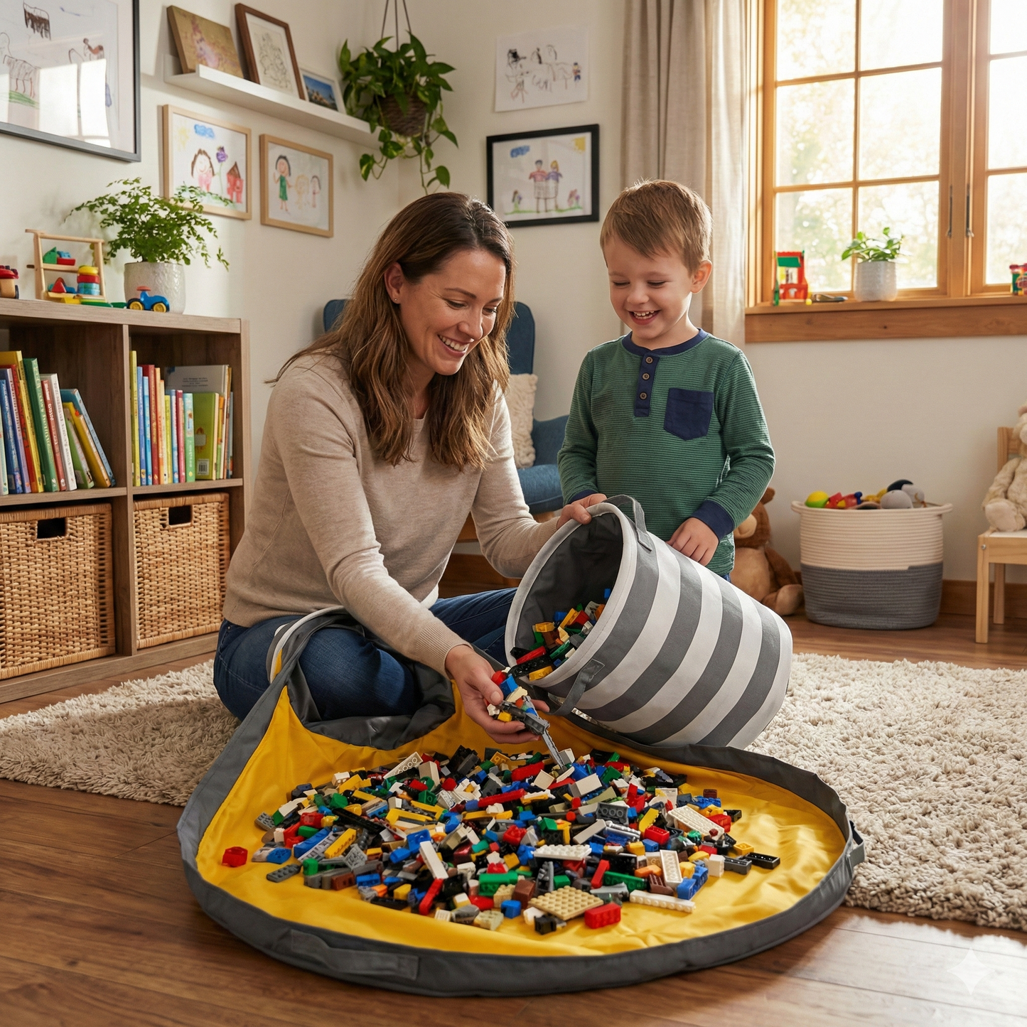 SKLOPIVA KUTIJA I PODLOGA ZA IGRAČKE – 2U1 REŠENJE