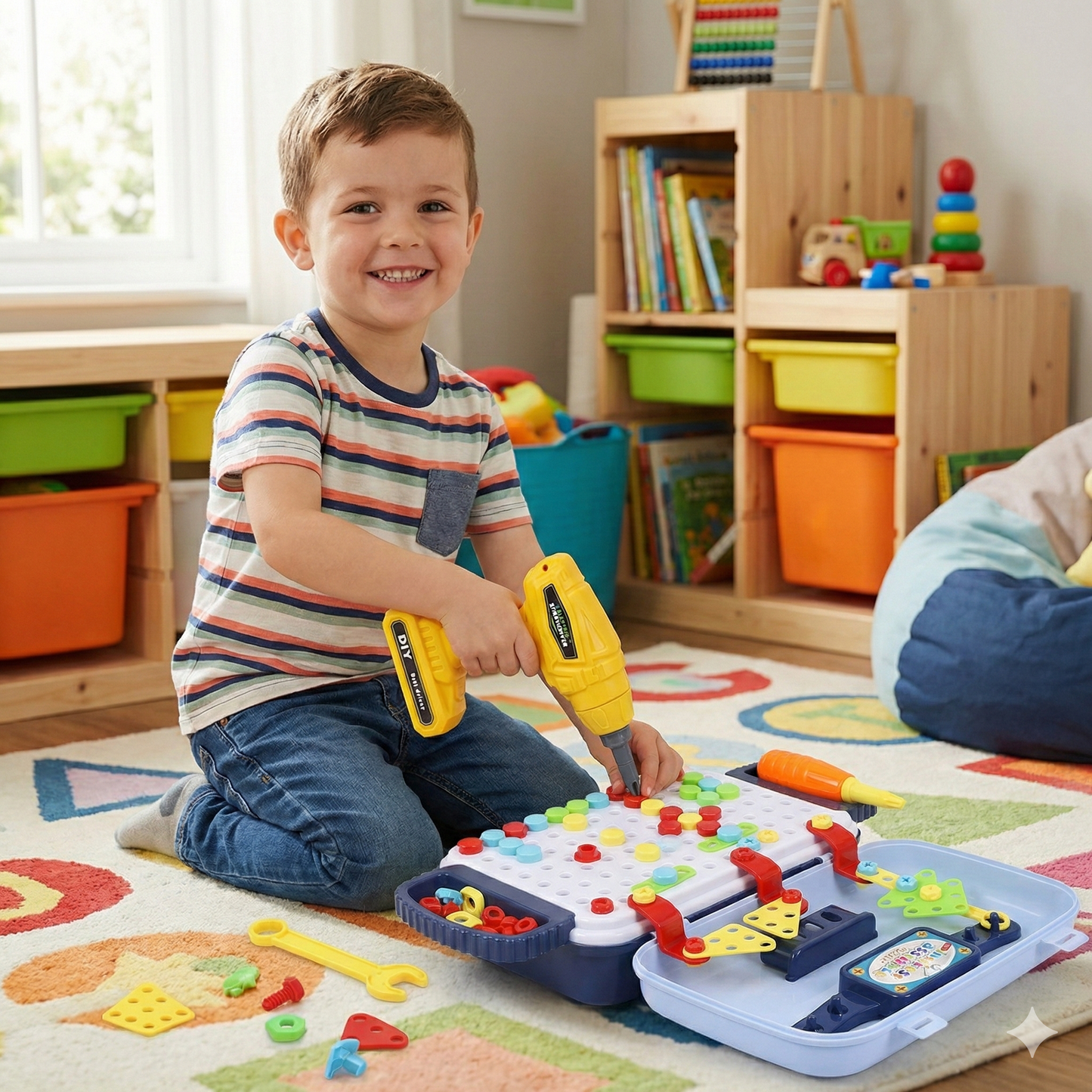 MONTESSORI KUTIJA ZA ALAT – EDUKATIVNI SET ZA MALE MAJSTORE