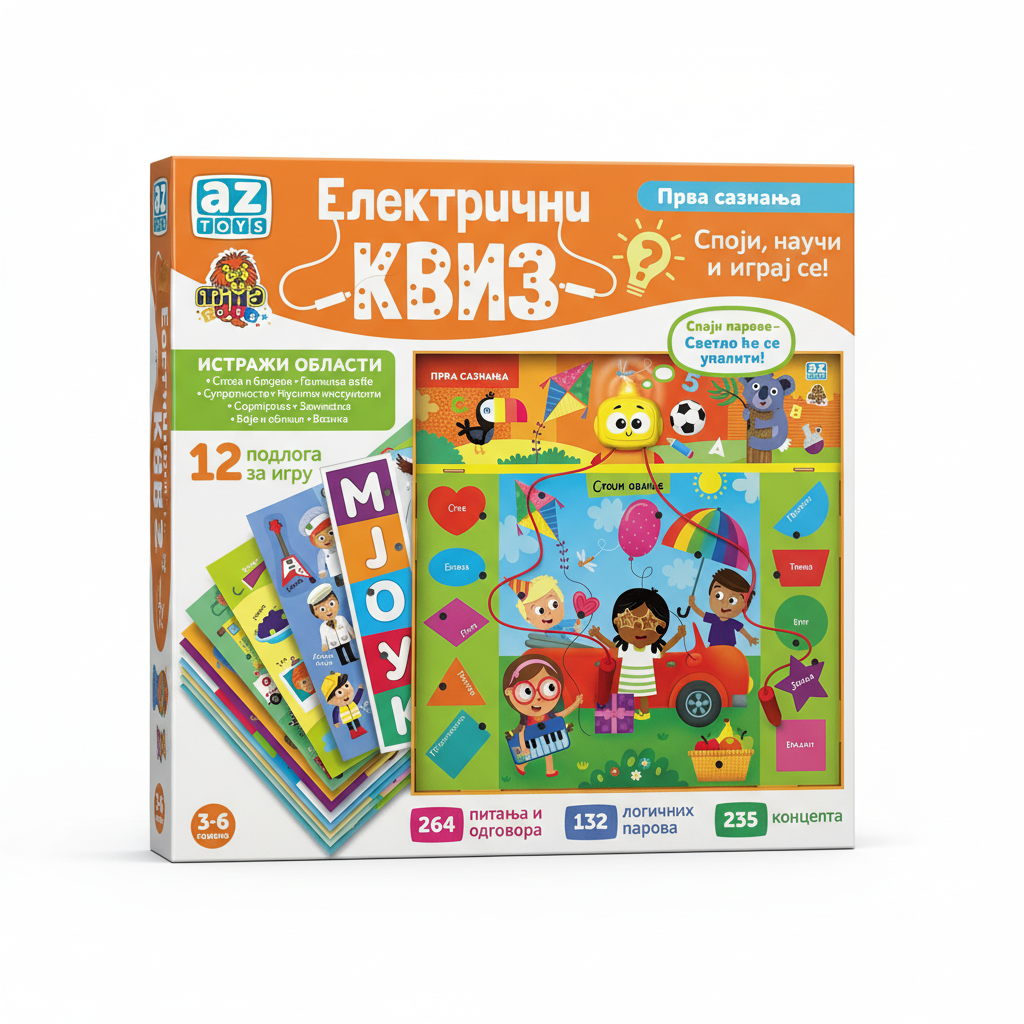 Električni Kviz - Spoji, Nauči i Igraj Se