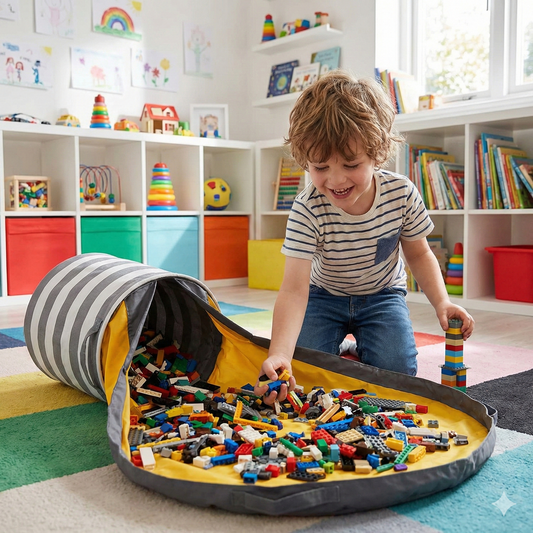 SKLOPIVA KUTIJA I PODLOGA ZA IGRAČKE – 2U1 REŠENJE