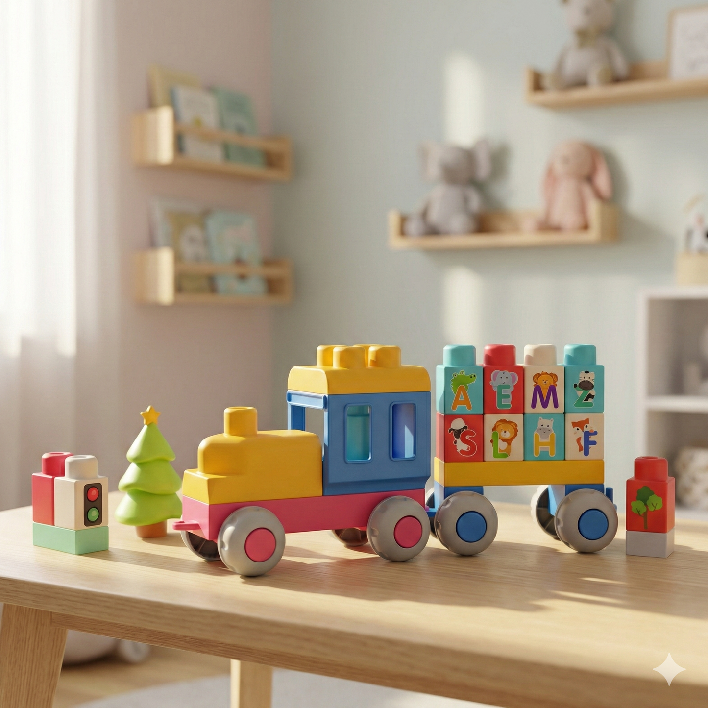 Mekane kocke za bebe – Vozić 30 kom