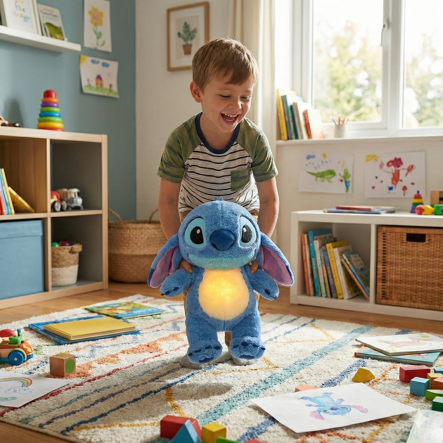 PLIŠANI STITCH KOJI DIŠE – INTERAKTIVNI UMIRUJUĆI DRUGAR