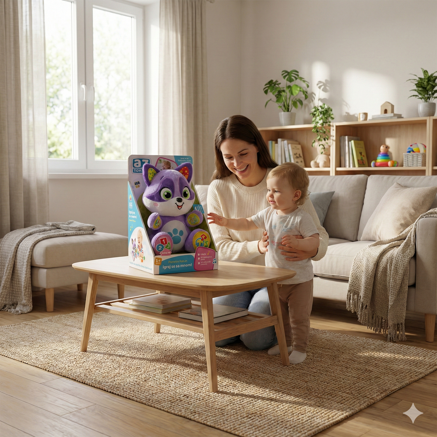 Pametni rakun – interaktivna edukativna igračka za decu 1+