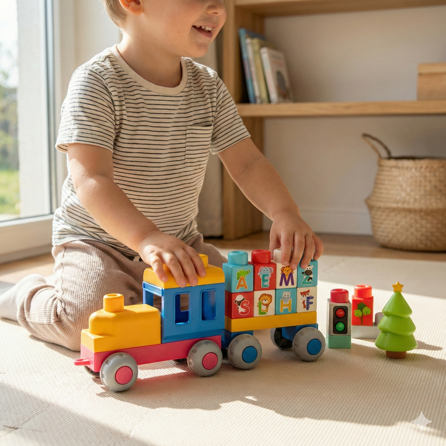 Mekane kocke za bebe – Vozić 30 kom